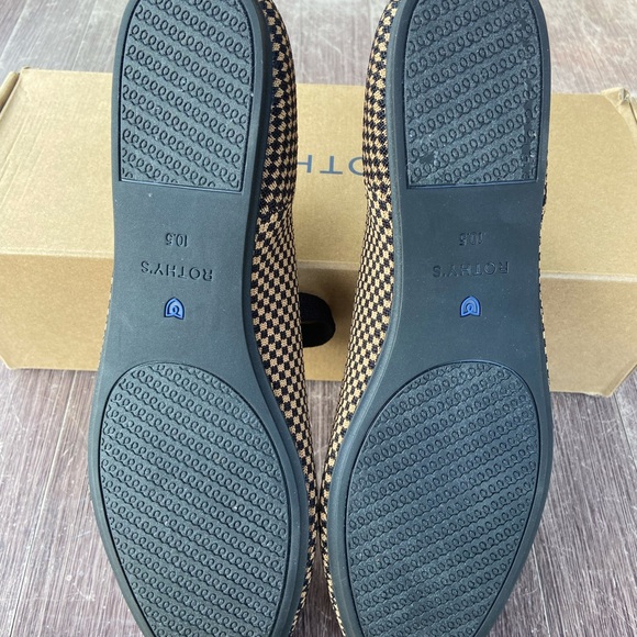 Rothy’s “The Square Mary Jane” in Wren Micro Check - Picture 6 of 7